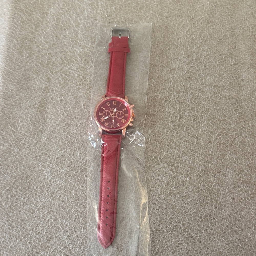 Geneva Red Women's Watch